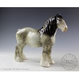 A Beswick Shire mare, model number 818, designed by Arthur Gredington, introduced 1940-1962,