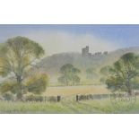 Craig Keaton, Watercolour, Peckforton castle Cheshire, Signed, 19.