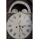A George III and later mahogany eight day longcase clock, with later dial,