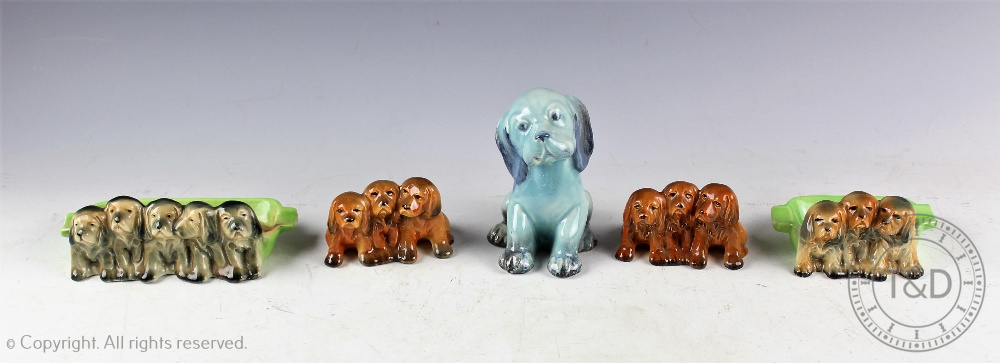 Assorted Beswick dogs, comprising: Comical Dachshund model number 1088, 9cm high,