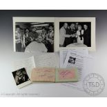 THE BEATLES: Three Beatles signatures comprising Paul McCartney, Ringo Star and George Harrison,