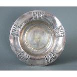 An Arts and Crafts, Guild of Handicraft silver dish, London 1905,