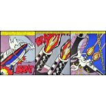 After Roy Lichtenstein - (American 1923-1997), A set of three offset colour lithographs,