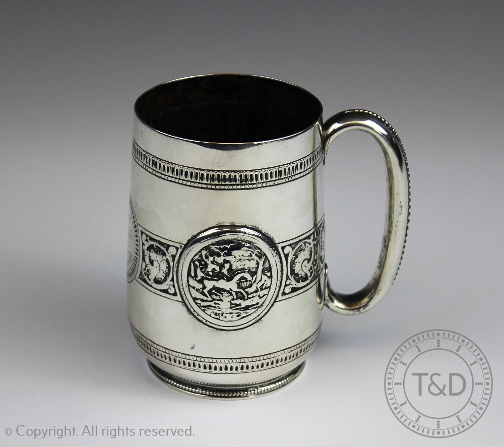 Military Interest: A commemorative silver mug, Martin, Hall & Co (Richard Martin & Ebenezer Hall), - Image 3 of 3