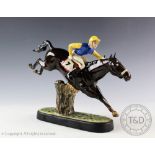 A Beswick Steeplechaser, model number 2505, designed by Graham Tongue, issued 1975-1981, 22.