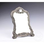 A Victorian silver mounted mirror Birmingham 1899,