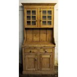 A Victorian pine country cottage dresser,
