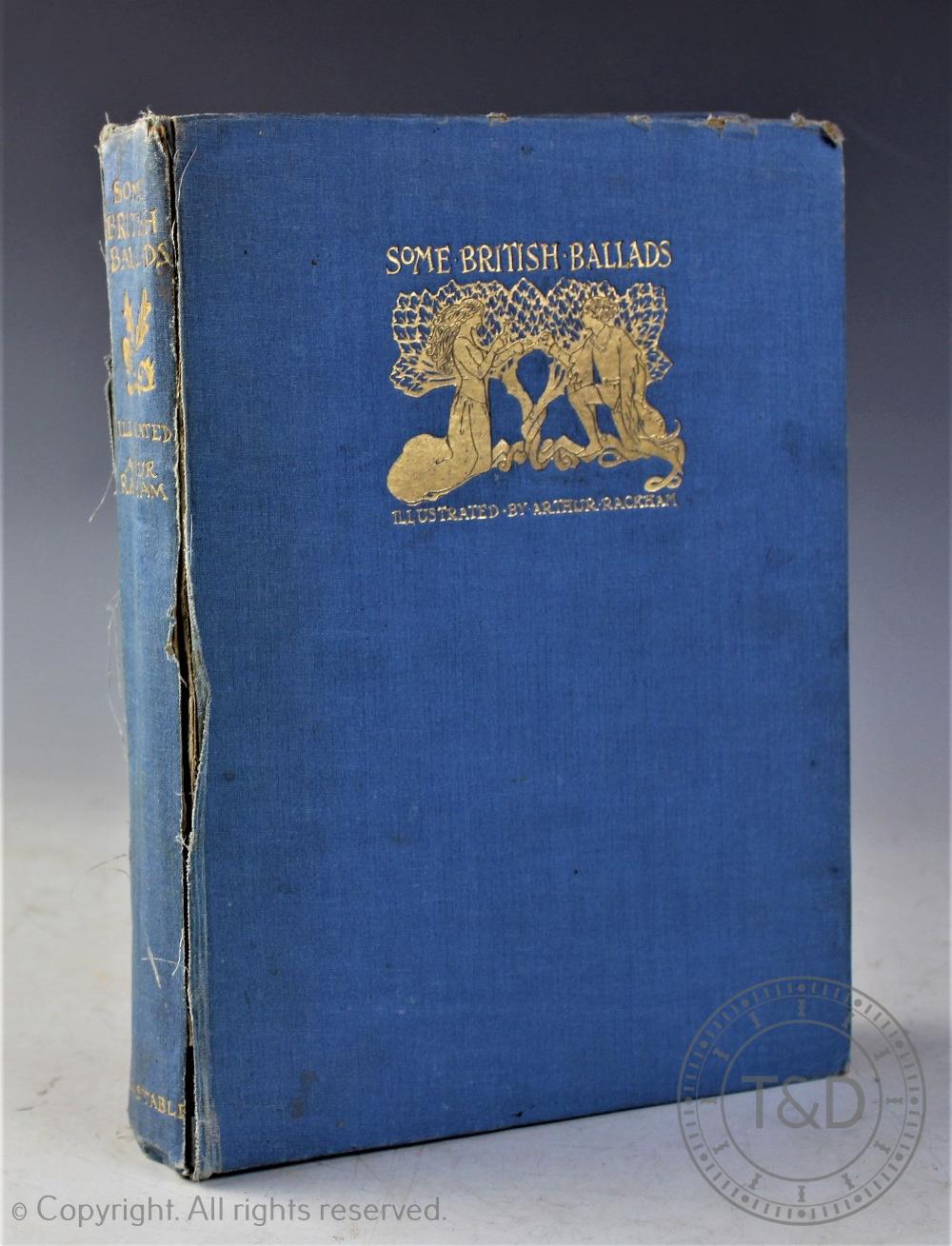 RACKHAM (A), SOME BRITISH BALLADS, tipped in colour plates, blue cloth, Constable & Co,