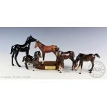 Four assorted Beswick foals comprising; 2x model number 2876 'Adventure', 11.