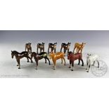 A collection Beswick foals comprising; 5x model number 1816 and 5x model number 1817,