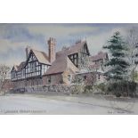 Sheila Webster, Watercolour, Whitchurch Cottage Hospital, Signed and dated 1983, 34cm x 51cm,