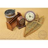 A late 19th century mahogany postmans clock,