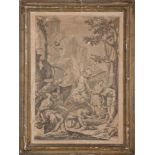 INCISIONE "Scena Mitologica" entro cornice coeva. Veneto XVIII secolo Misure: cm 51,5 x 36