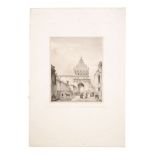 CUCINIELLO E BIANCHI INCISIONE "Porta Nuova a Palermo". XIX secolo Misure: cm 54 x 37,5