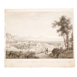 ATTILIO ZUCCAGNI - ORLANDINI (Fiesole 1784 - Firenze 1872) STAMPA "Veduta di Bagheria". Misure: cm