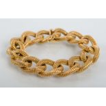 BRACCIALE a catena in oro giallo 18 Kt. (g. 45).