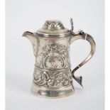 TANKARD in argento (g.608). Scozia XIX secolo Misure: h cm 18