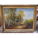 A gilt framed oil on canvas, titled ''Ashdown Forest 'Summer' No 1-P'', signed Wheeler to the