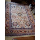 A possible Garous design hand made wool pile rug from Pakistan. 360 x 256 cm (Or 9.22 m2).