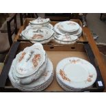 A late 19th/Early 20th Century Grimwade Bros ''Pansy'' part dinner service, 35 pieces in total, A/
