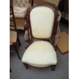 An Edwardian nursing chair.