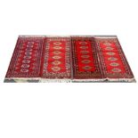 Four small Pakistan style runners, all similar sizes (97 x 46cm) (4).