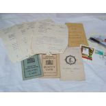 A selection of ephemera relating to Margaret A Hill including three National Registration Identity