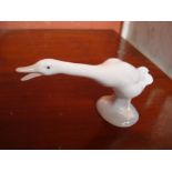 A Lladro porcelain ''Squawking Goose'', boxed.