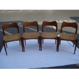 Four Danish chairs, poss Arne Hovmand Olsen for Morgen Kold, 77cm high (4).