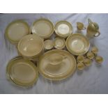 An extensive Wedgwood part dinner and coffee service comprising ten large plates, nine medium