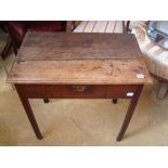 A mid 18th Century oak side table.