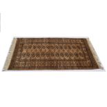 A brown ground rug.