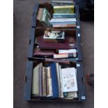 A quantity of books including topographical horticultural etc (3 boxes).