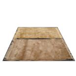 One beige ground rug and one yellow/beige ground rug. Approx 162 x 91cm (2).