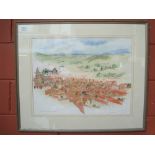 James Morrison RSA RSW. Le Puy, Haute Loire, watercolour and pencil on paper, signed and inscribed
