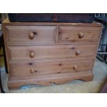 A pine chest.