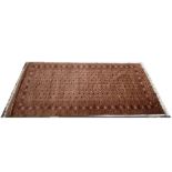 A patterned rug. 250 x 156.5cm.
