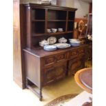 A 1920's oak dresser.