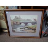 A Bradbury (20th Century British). A watercolour, Richmond.