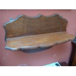 A hanging wall shelf, 50 x 33cm.