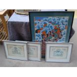 Three framed and glazed Isabelle Brent limited edition prints 'The Garden of Eden', 'Noah's Ark' and