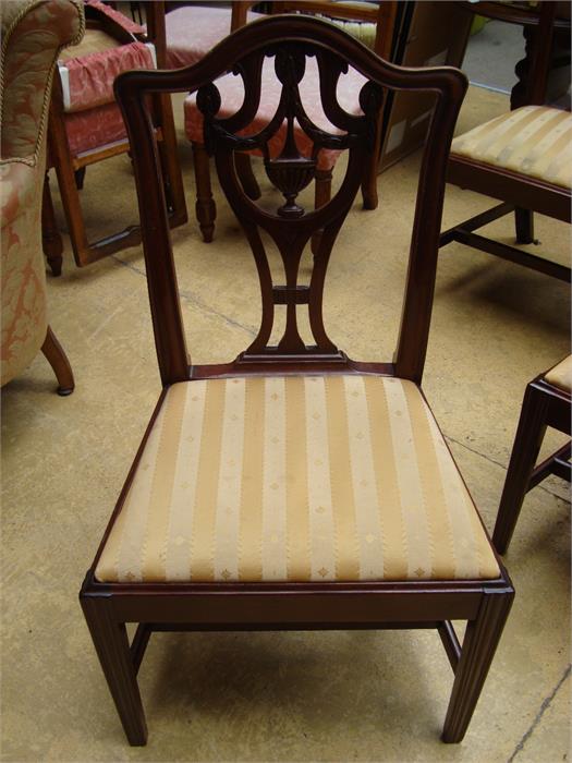 Six early 19th Century mahogany dining chairs in H - Image 2 of 3