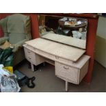 A retro style mirror backed dressing table.