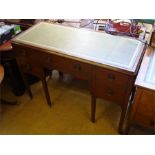 A reproduction writing desk.