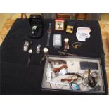 A mixed lot of gents and ladies wristwatches, various manufacturers together with a small amount