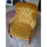 A Parker Knoll armchair, model no. PK 1022-27.  Bu