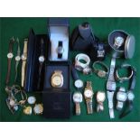 A selection of modern watches, including Sekondas, Jane Shilton etc.