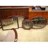 Dressing table mirrors together with an octagonal