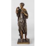 Early 19th century bronze figure empire Greek lady, ca. 1820. Dim. 31 cm. In good condition.