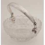 Antique carved thick-walled crystal bonbonniére with Russian sharpener, ground star on bottom and